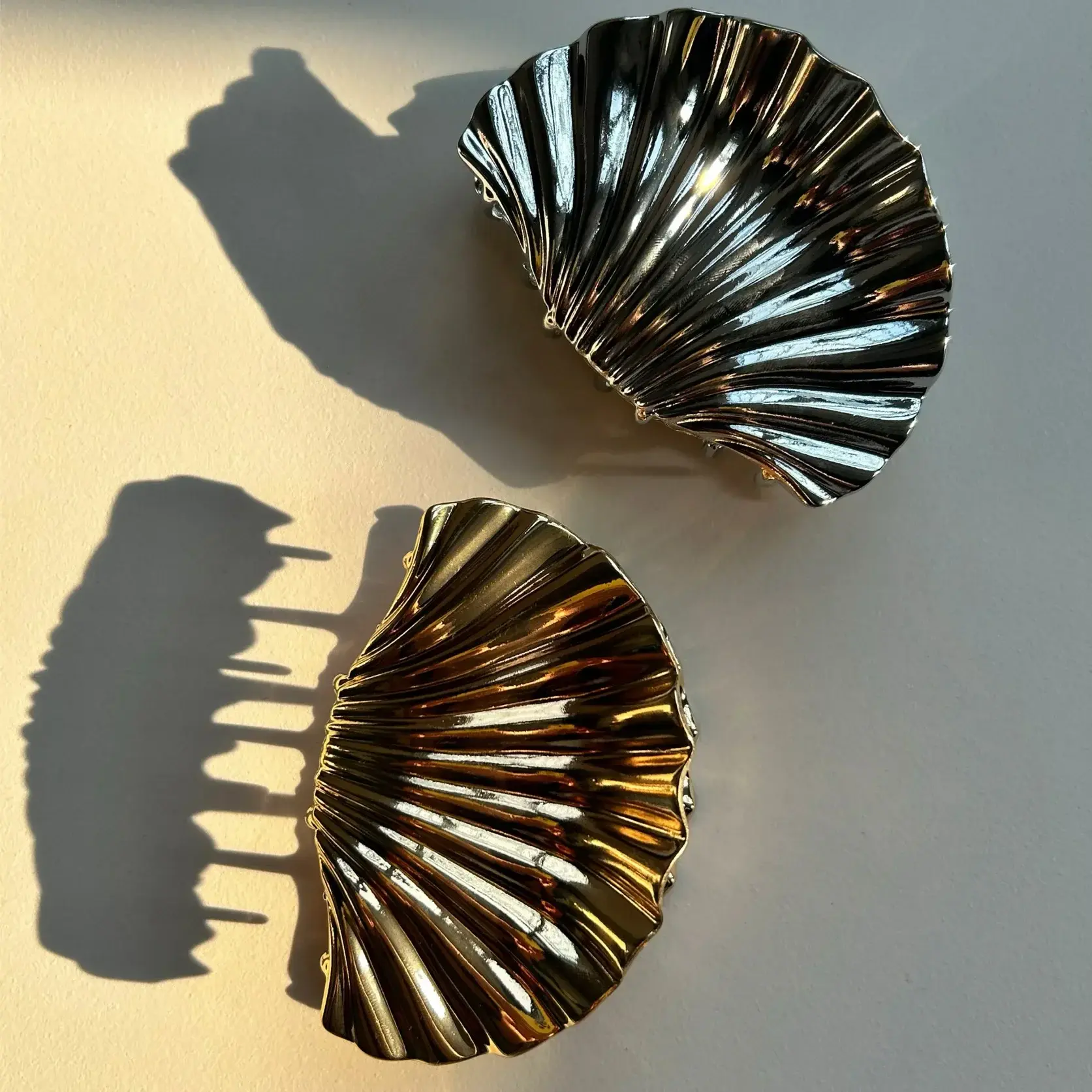 Metal Texture Shell Starfish Shape Hair Clip Fashion Ladies Ponytail Hair Accessories Girls Hairpin Fashion Accessories Gifts