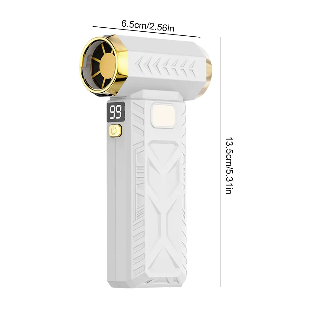 Mini Turbo Jet Fan Adjustable Wind Speed Electric Air Duster Rechargeable Air Blower for Home and Car