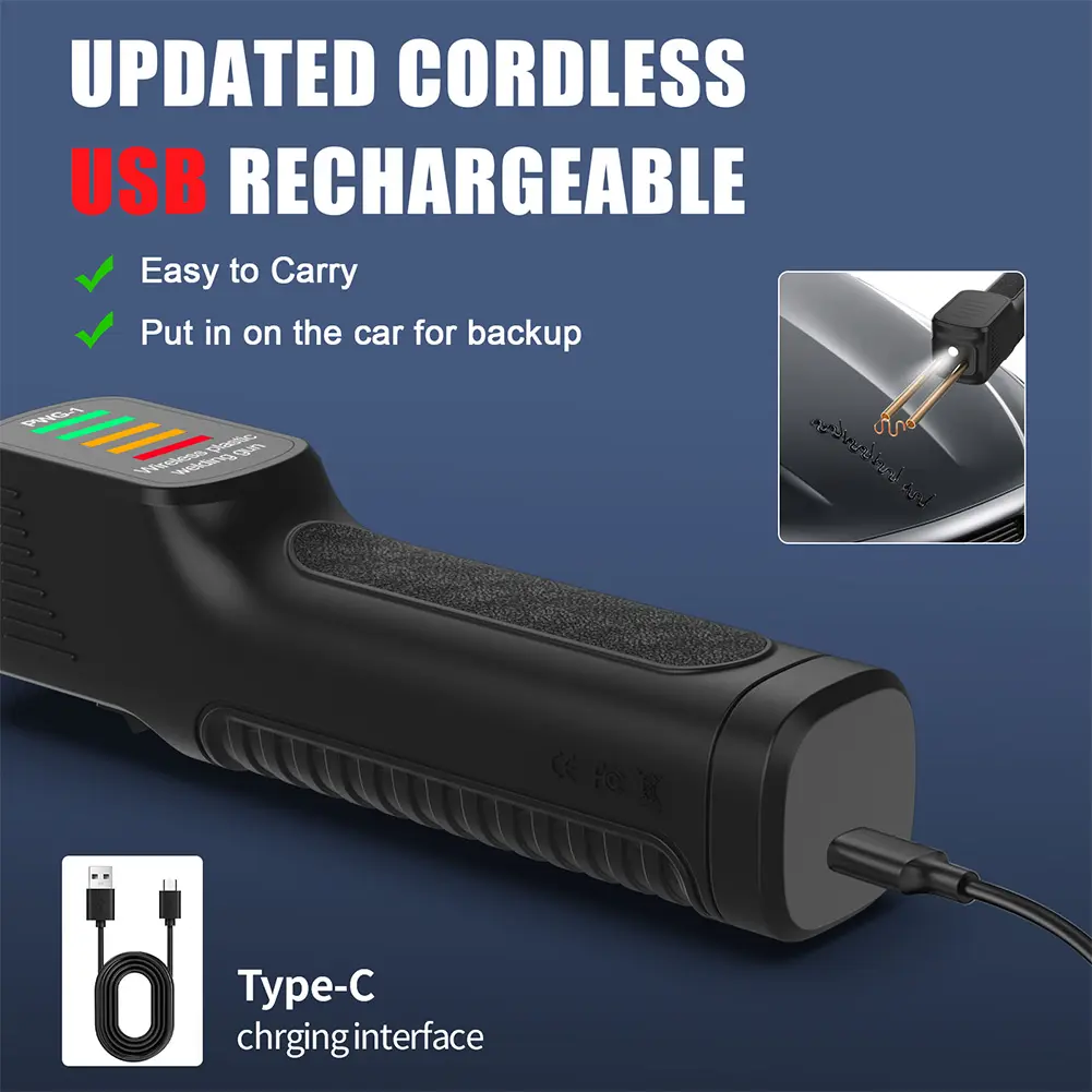 300W Plastic Welding Machine 200pcs Hot Stapler Plastic Welder Gun PVC Welder Gun Heat Gun for Car Bumper Repair Tools