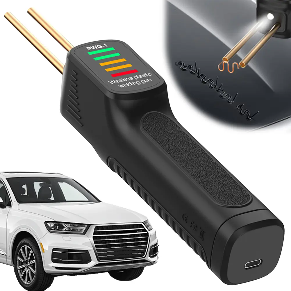 300W Plastic Welding Machine 200pcs Hot Stapler Plastic Welder Gun PVC Welder Gun Heat Gun for Car Bumper Repair Tools