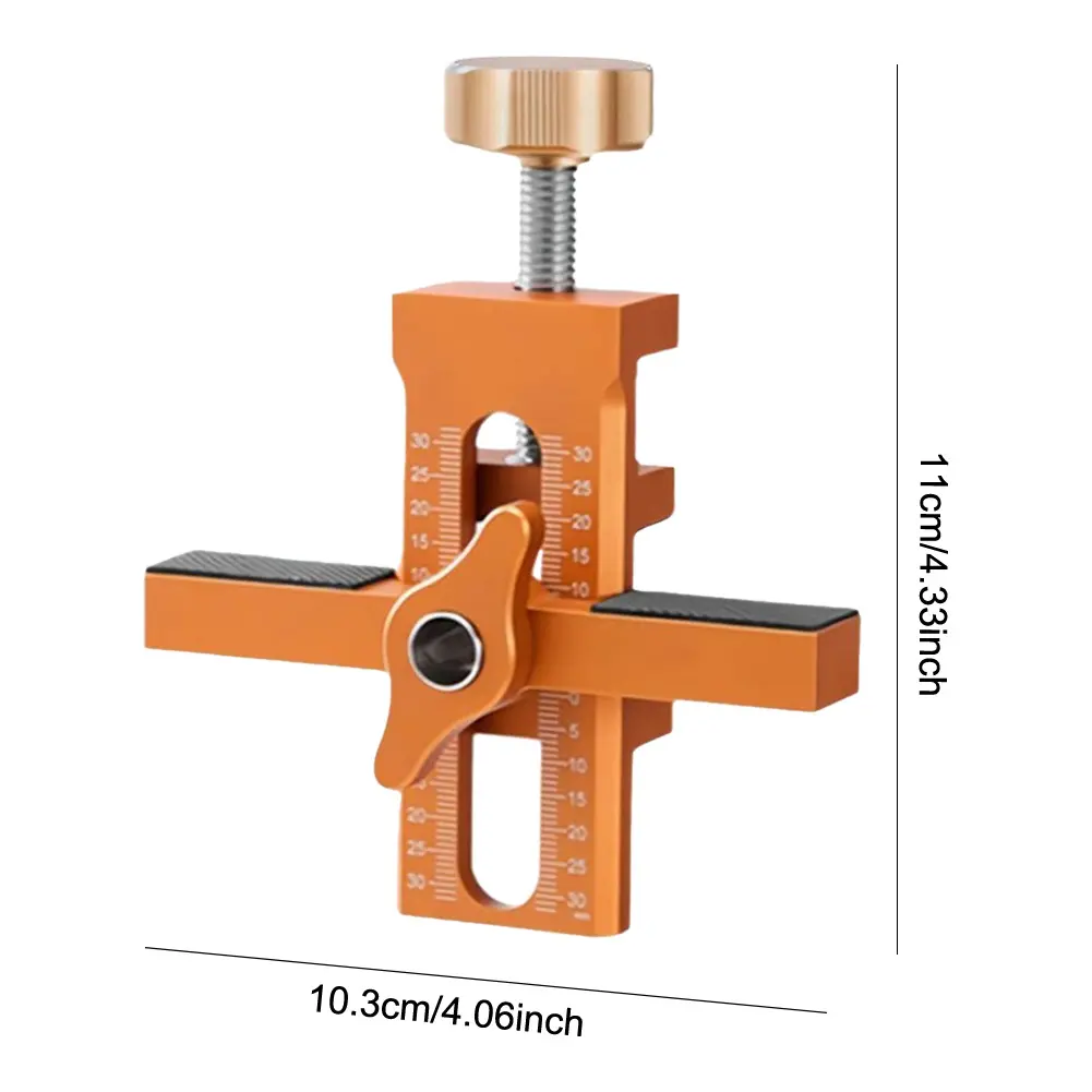 Woodworking Cabinet Door Mounting Jig Cabinet Closet Door Panel Installation Rebounding Device Quick Positioning Metal Clamp