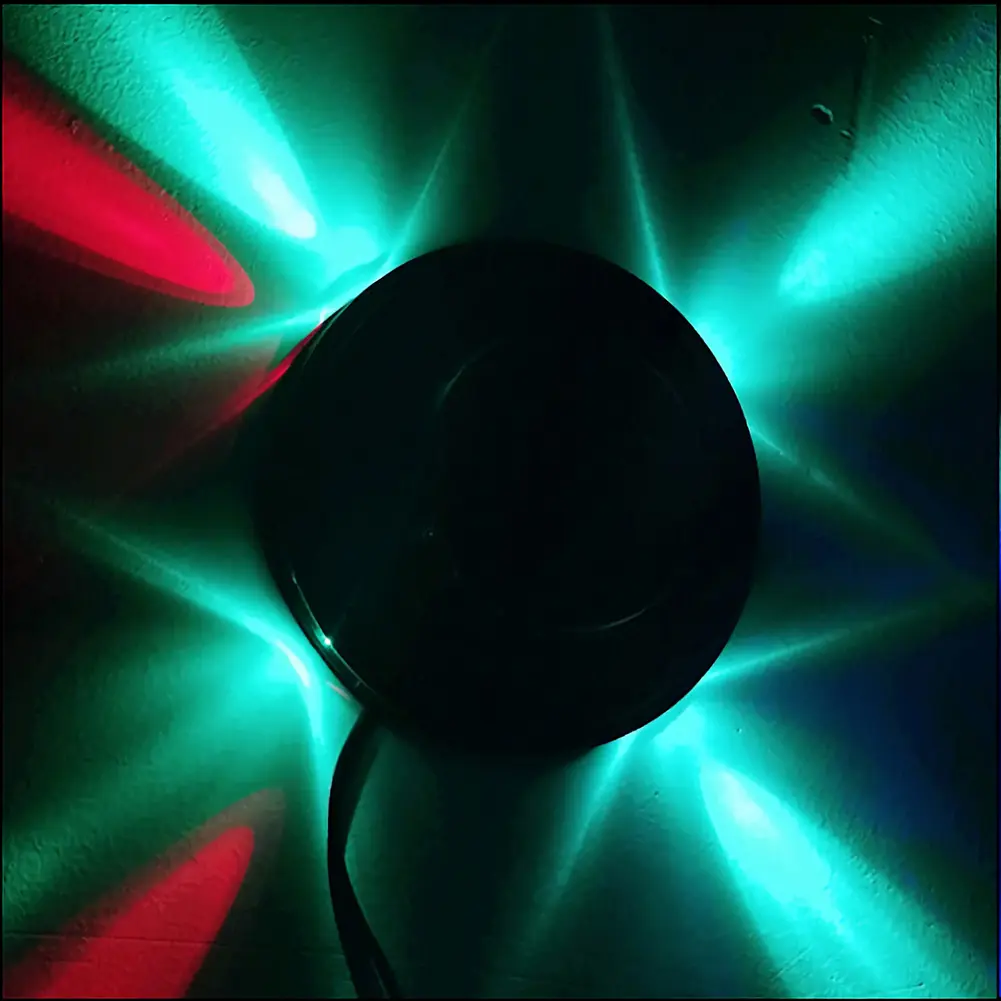 Sound Activated Rotating Disco Light USB RGB LED Ball Party KTV Bar Stage Lamps Easy Installation Exquisite Stage Effet