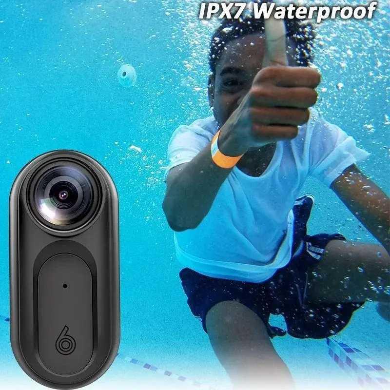Handheld Cam Upgraded Waterproof Big Battery 1080P 64GB Small WiFi Video Cameras Portable Thumb Pocket Action Sports Mini Camera