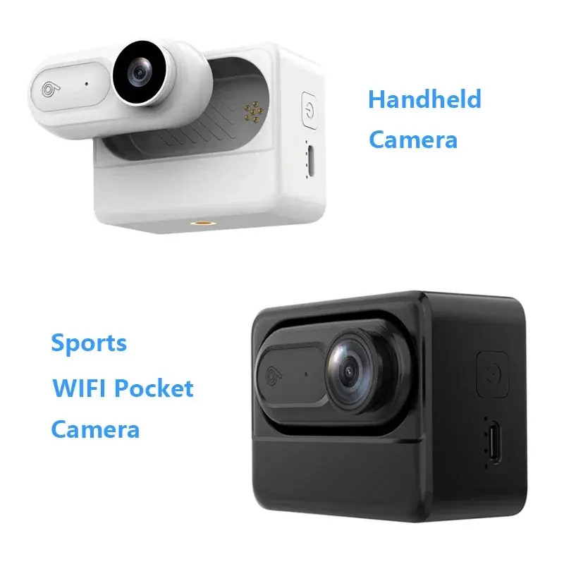 Handheld Cam Upgraded Waterproof Big Battery 1080P 64GB Small WiFi Video Cameras Portable Thumb Pocket Action Sports Mini Camera