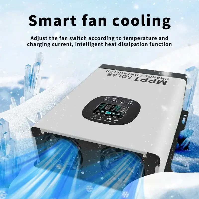 40A 60A 80A 120A 230VDC Built-In WIFI MPPT Solar Controller PV Regulator Auto Match 12V -96V for Lifepo4 Lithium GEL Lead Acid