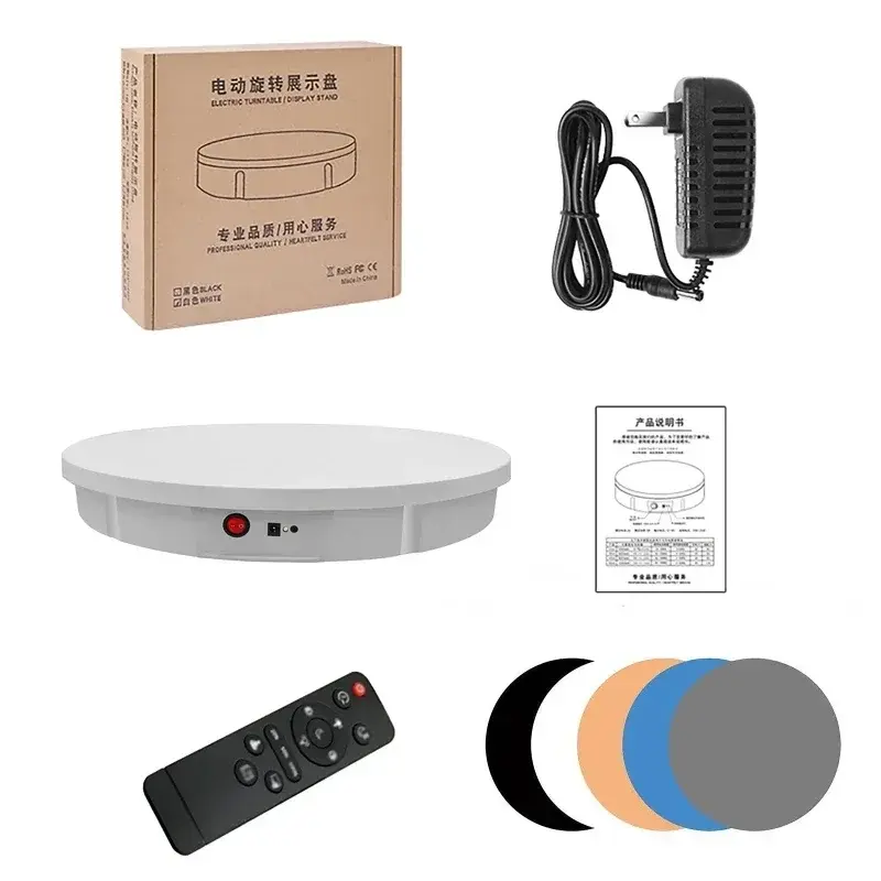 Large Load Electric Rotary Table 360° Panoramic Photography Video Shooting Display Platform Exhibition Rotation Display Stand