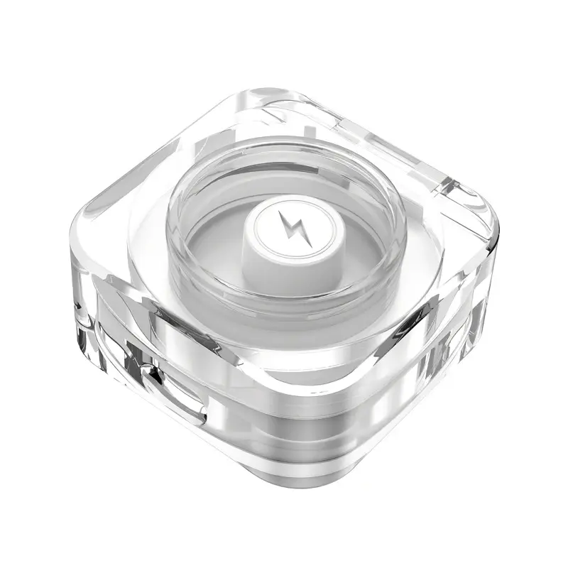 Smart Ring Charging Box 3.7V 200mAh without Charging Cable Self-Activation Charger Box Transparent with LED Light Display