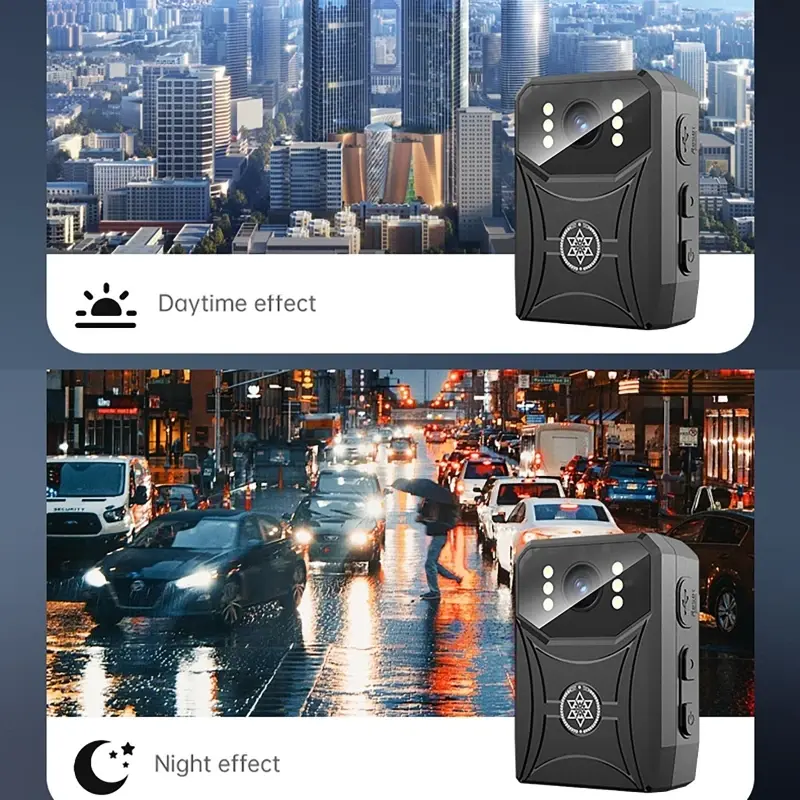 4K HD Mini Cameras with WIFi Digtal Video Recorder with IPS Screen Night Vision 3000mAh Police Body Camera Portable Camcorder