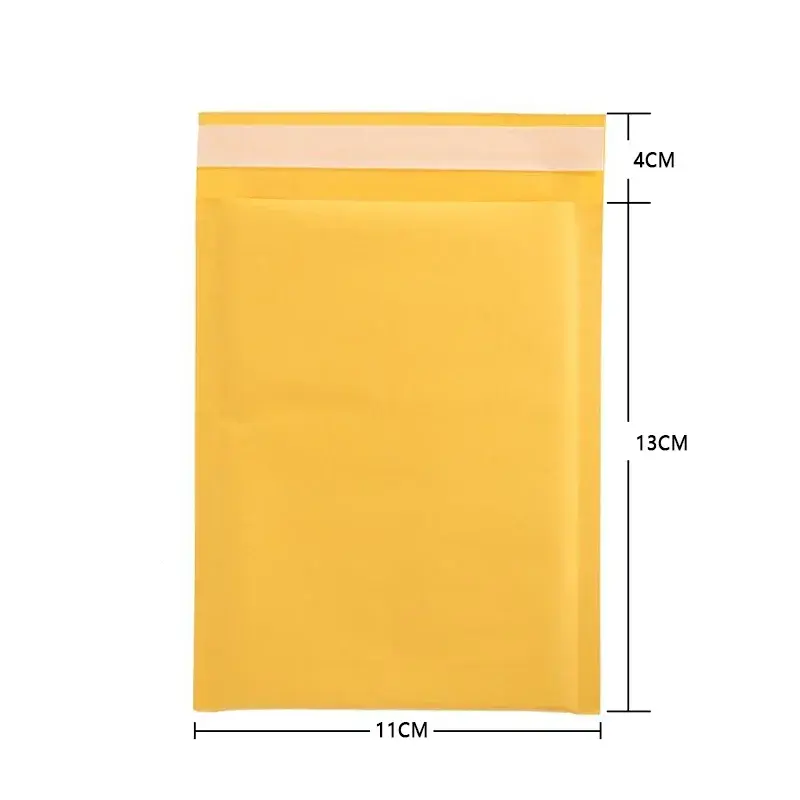 50PCS Yellow Kraft Paper Bubble Envelopes Bags Different Specifications Mailers Padded Shipping Envelope With Bubble Mailing Bag