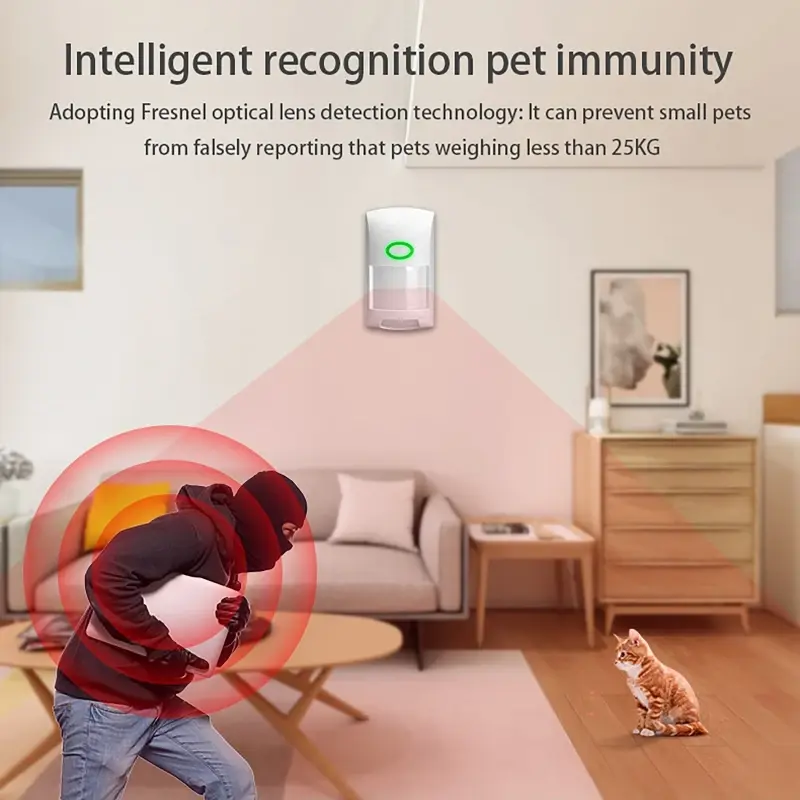 PIR Sensor 433Mhz Tuya WiFi Infrared Motion Detector Home Burglar Alarm Sensor Security Protection Remote Monitor Smart Life APP