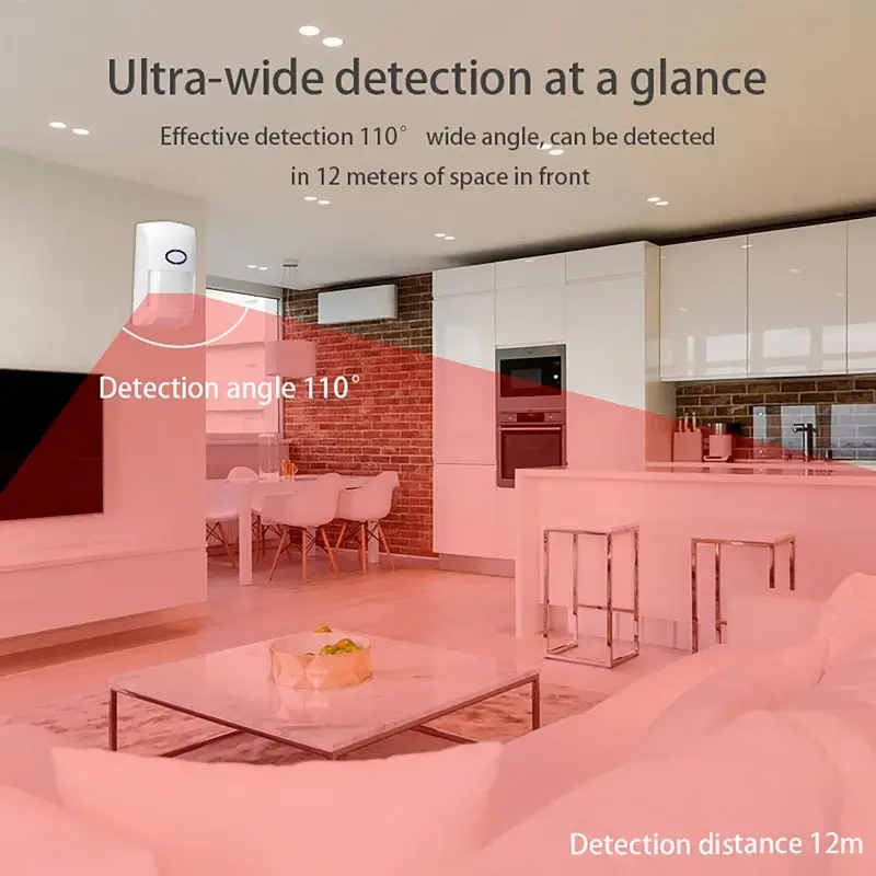 PIR Sensor 433Mhz Tuya WiFi Infrared Motion Detector Home Burglar Alarm Sensor Security Protection Remote Monitor Smart Life APP