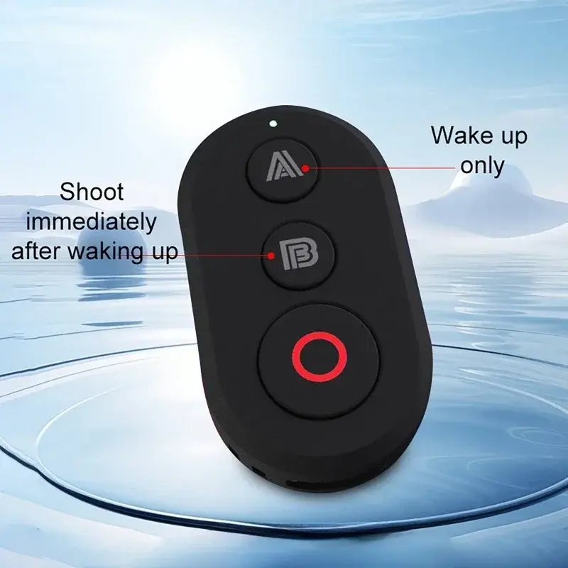 Remote Control Bluetooth Camera Photography Shutter Release Button Controller Compatible with Insta360 X5/X4/Ace PRO2/GOPRO13/12