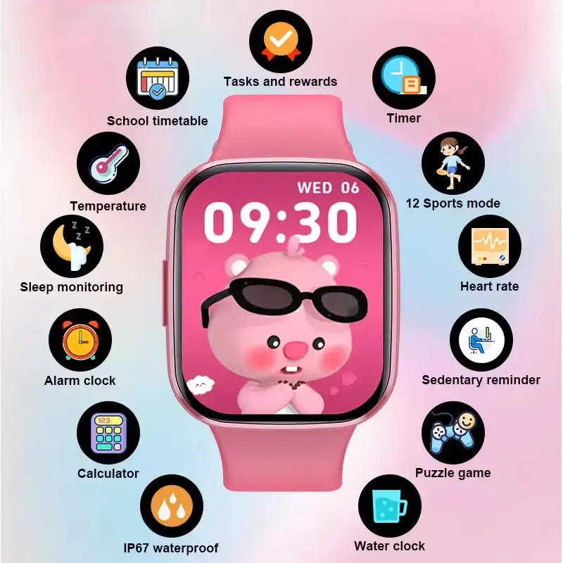 Smartwatches Smart Educational Kids Watches Boy Child Watch Student Toy Smartwatch for Children Pedometer Girl Birthday Gift