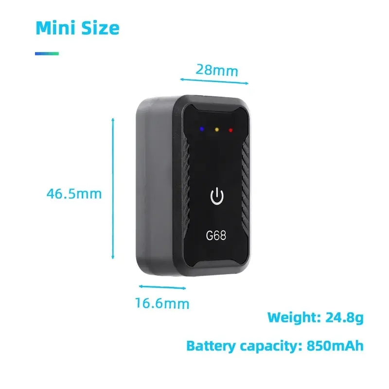 Mini GPS Tracker GPS/AGPS/WIFI/4G Cat 1/GSM 4G Pedometer Health Monitoring Step Calories GPS Locator Car Elderly Child Trackers