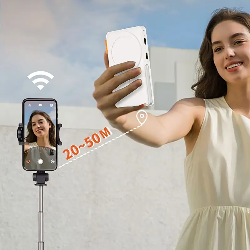 Wireless 8-in-1 Smartphone Magnetic Monitor Screens for Phone Vlog Live Stream Video Recording Screen Phone Rear Camera Selfie