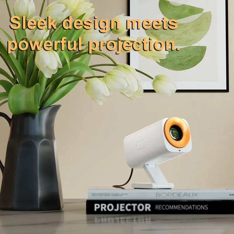 Home Theater Android 12.0 Projector 8000 Lumens 1080P Outdoor Portable Mini Movie Home with Dual WiFi BT5.0 Upgrated Projectors