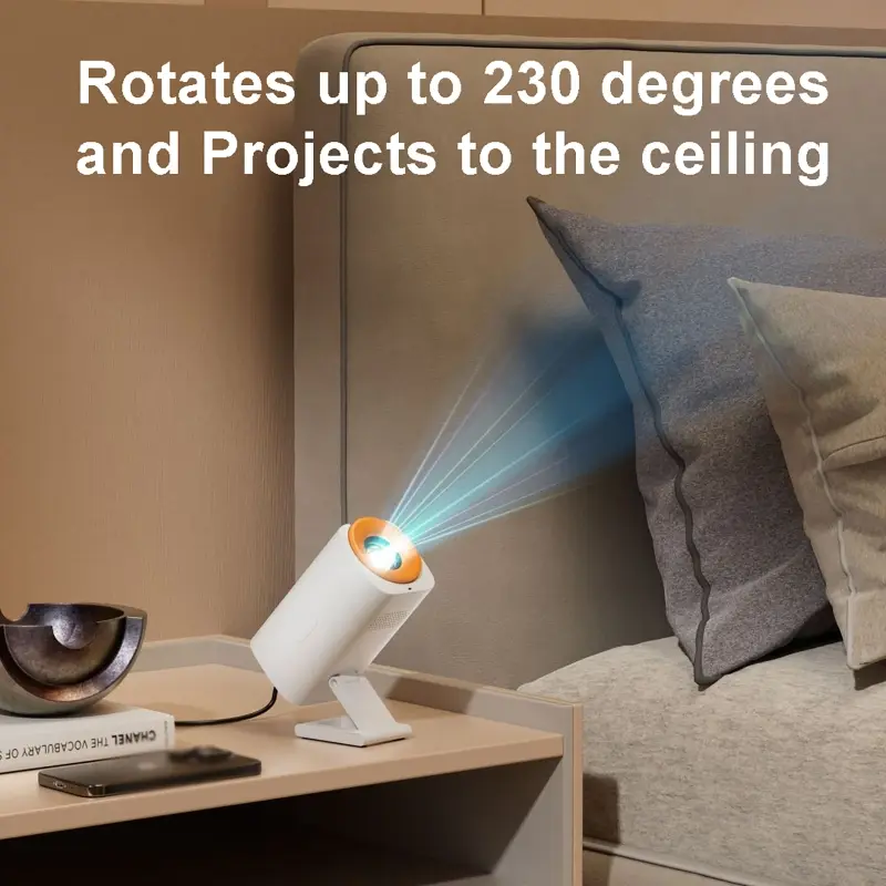Home Theater Android 12.0 Projector 8000 Lumens 1080P Outdoor Portable Mini Movie Home with Dual WiFi BT5.0 Upgrated Projectors
