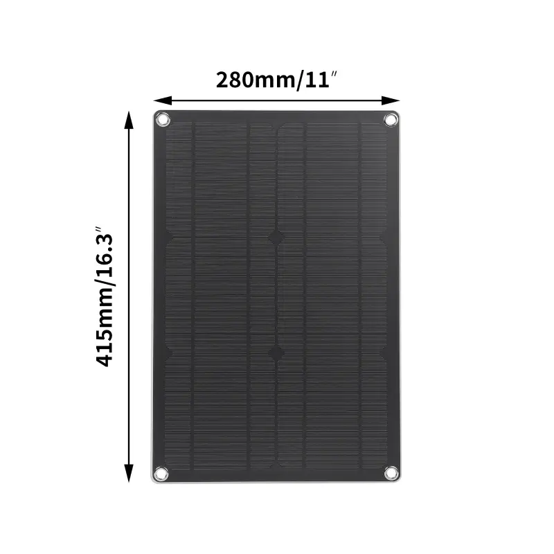 20W 12V Solar Battery Charger Maintainer with Solar Charge Controller Solar Panel Charger Kit USB+DC Outputs for RVs Vans Boats