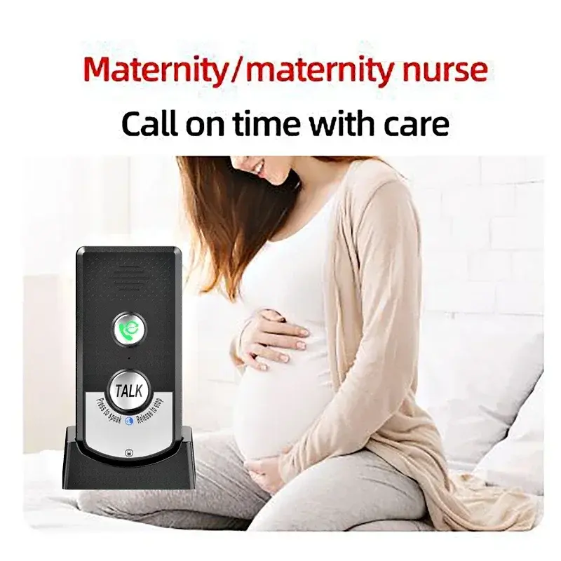 Wireless Intercom Doorbell 1000m Long Distance Door Phone Two Way Audio Voice Sender&Reciever for Hospital Hotel Call Door Chime