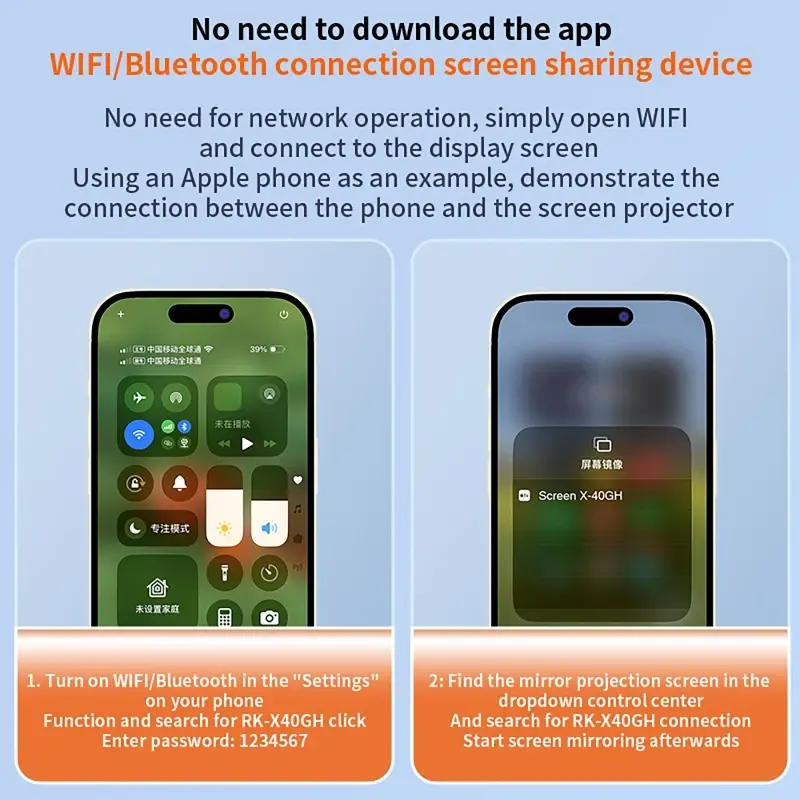 Wireless Smartphone Magnetic Monitor Screens Device for Phone Vlog Live Stream Video Recording Screen Phone Rear Camera Selfie