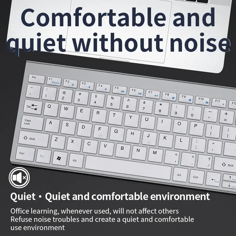 Bluetooth 5.0&3.0&2.4G Wireless Keyboard Mouse Combo FN+1/2/3 Dual-Mode Keyboard Mouse Set for Laptop PC TV iPad Macbook Android