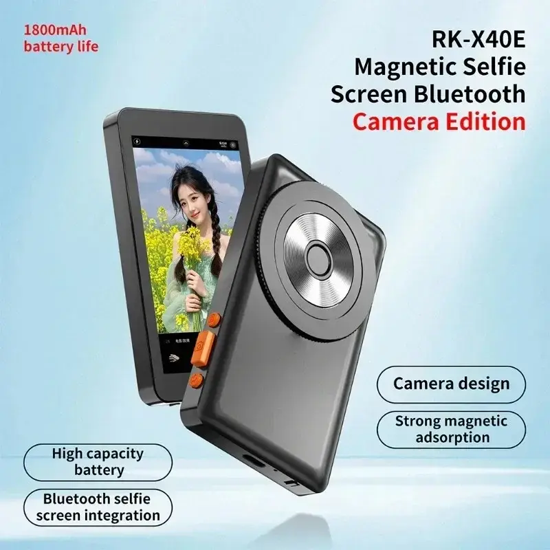 Magnetic Phone Selfie Monitor Screen for Smartphone Rear Camera Selfie Vlog Live Stream for iPhone Android phone Video Recording