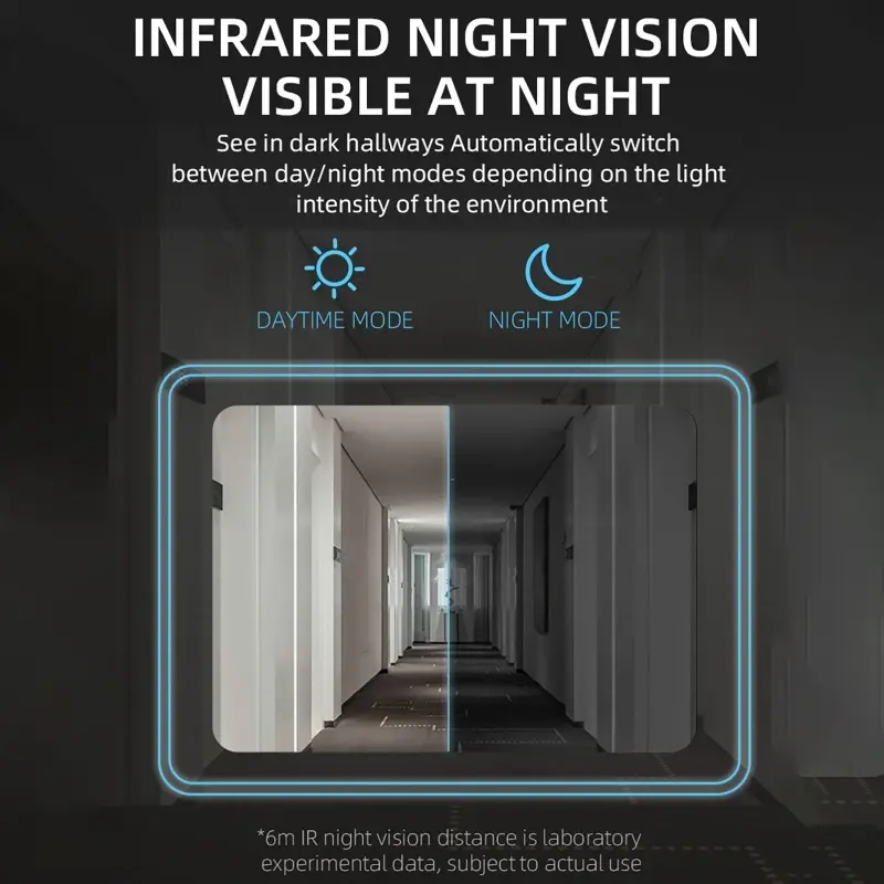 720*1280 Wireless Doorbells Solar Charge Cover Digital Door Peepholes Wifi Security Camera Intercom Video Smart Ring Door Bell