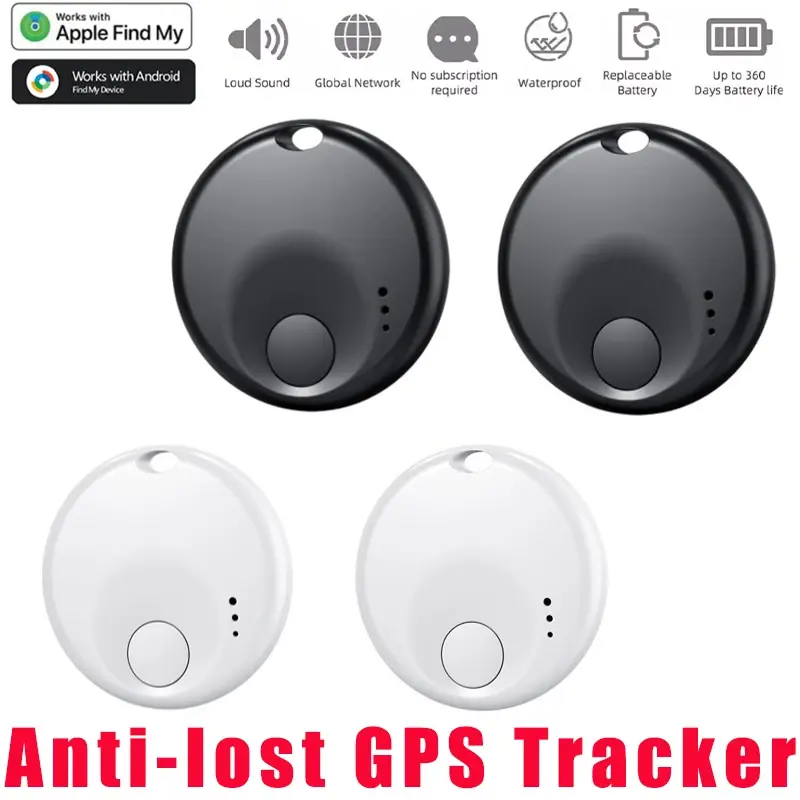 4pcs Bluetooth Search Locator with Android Google Find My Device Anti-Lost GPS Tracker Portable Alarm Tracker Smart Finder Work