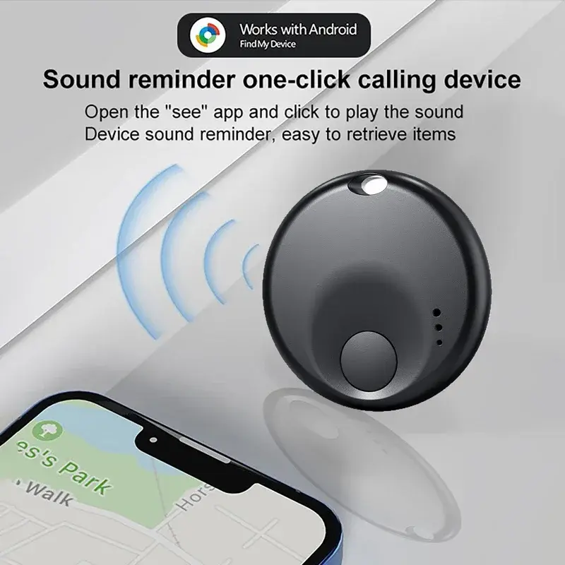 4pcs Bluetooth Search Locator with Android Google Find My Device Anti-Lost GPS Tracker Portable Alarm Tracker Smart Finder Work