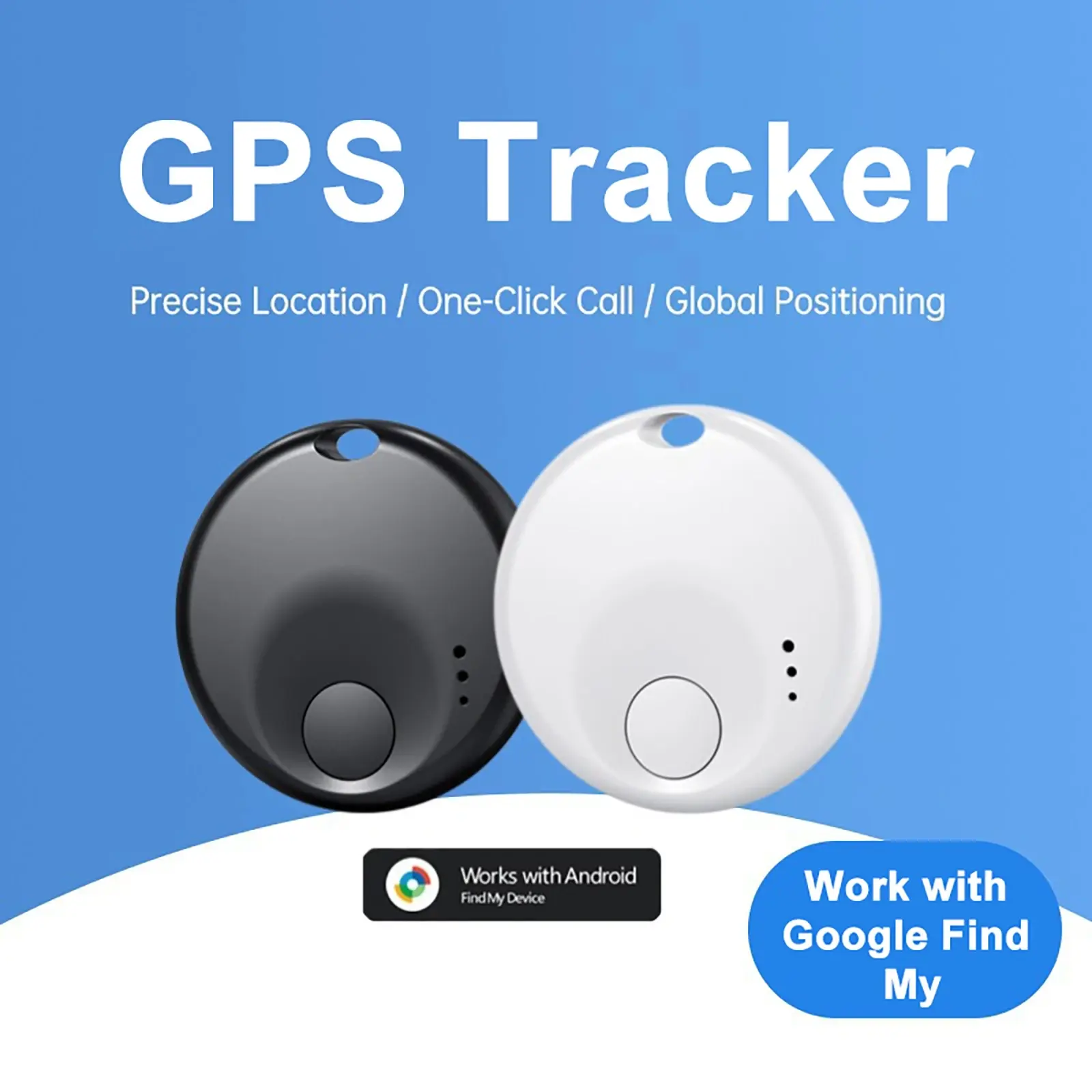 4pcs Bluetooth Search Locator with Android Google Find My Device Anti-Lost GPS Tracker Portable Alarm Tracker Smart Finder Work