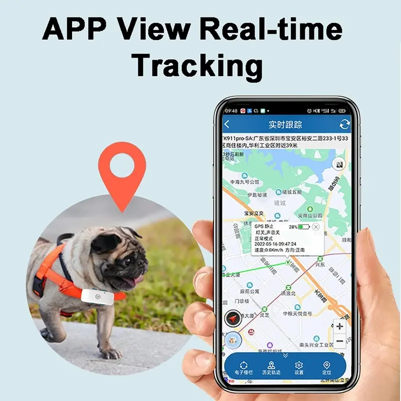 Realtime Anti-Lost 4G Dog Cat GPS Tracker for Pets GPS Locator Remote Location Tracking Animal Finder IP67 Smart Pet Trackers