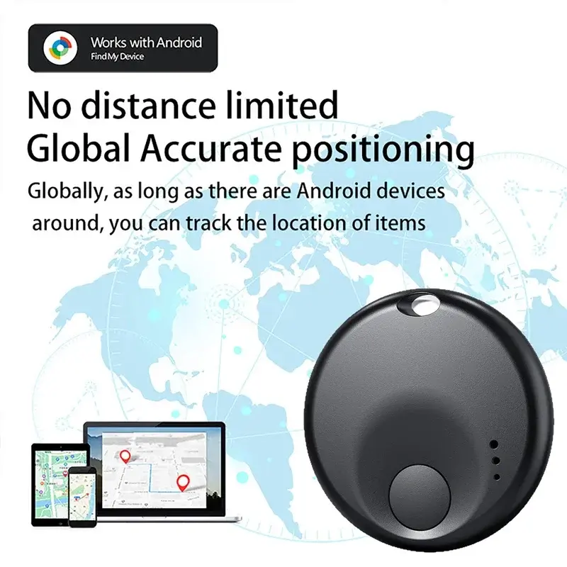 4pcs Bluetooth Search Locator with Android Google Find My Device Anti-Lost GPS Tracker Portable Alarm Tracker Smart Finder Work