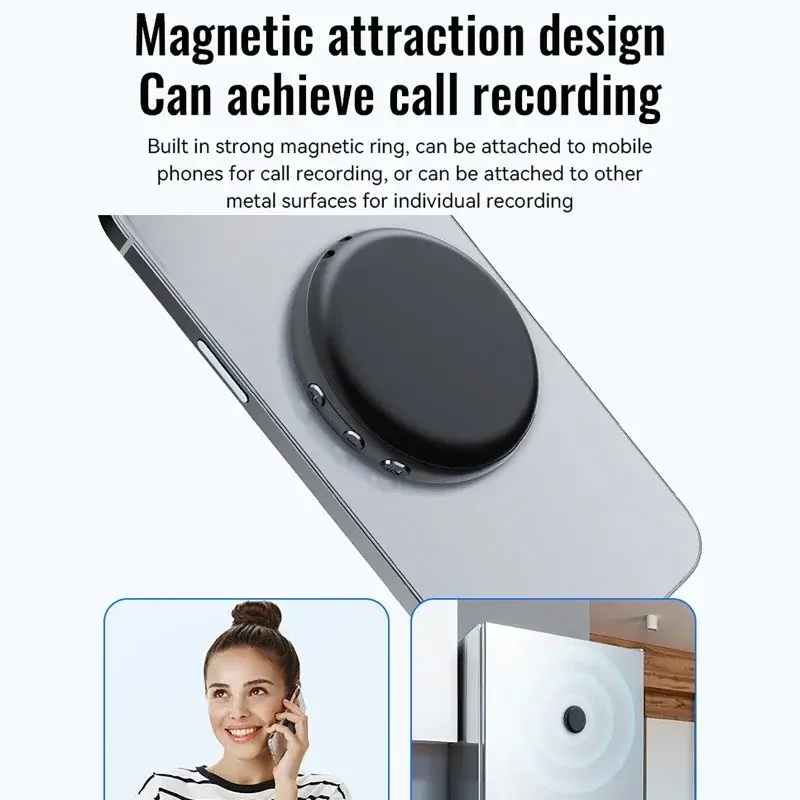 Real-Time AI Voice Recorders Small Sound Dictaphone for Lectures Meeting Digital Voice Activated Recorder Audio Recording Device