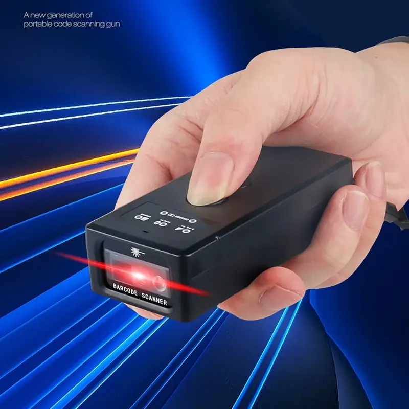 3 Modes 2D Barcode Scanner Wired Mode/ Wireless 2.4G/ Bluetooth Scanners Handheld Portable 1D 2D QR Code Data Storage scanner