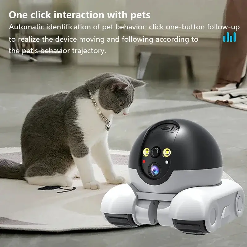 AI Humanoid Detection APP IP Camera Full Color Dual Lens 8MP HD1080p Cat/Dog Playing Running Home Security CCTV Baby Monitor