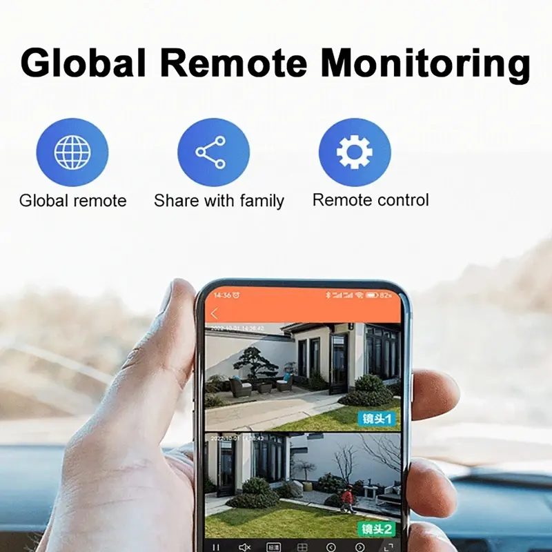 8PM Solar Camera 4K Dual Lens 4G or Wifi Outdoor Dual Screen PIR Human Detection IP66 CCTV Video Surveillence Motion Alarm Cam