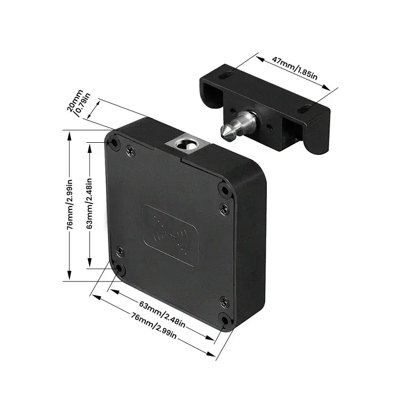 Smart Tuya Bluetooth Cabinet Door Lock,App Remote Control Monitoring,Keyless IC Card Unlock Door Locker Furniture Drawer Lock