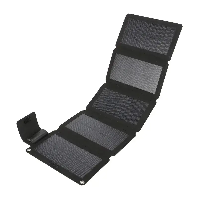30W/50W Solar Panel Portable Folding Bag USB DC Output Solar Charger Outdoor Power Supply for Home Mobile Phone Power Generator