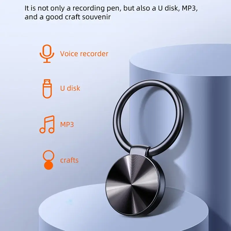 4/8/16/32G Mini Sound Recorder Noise Reduction One Click Recording Small Portable Voice Recorders for Lecture Interview Meeting