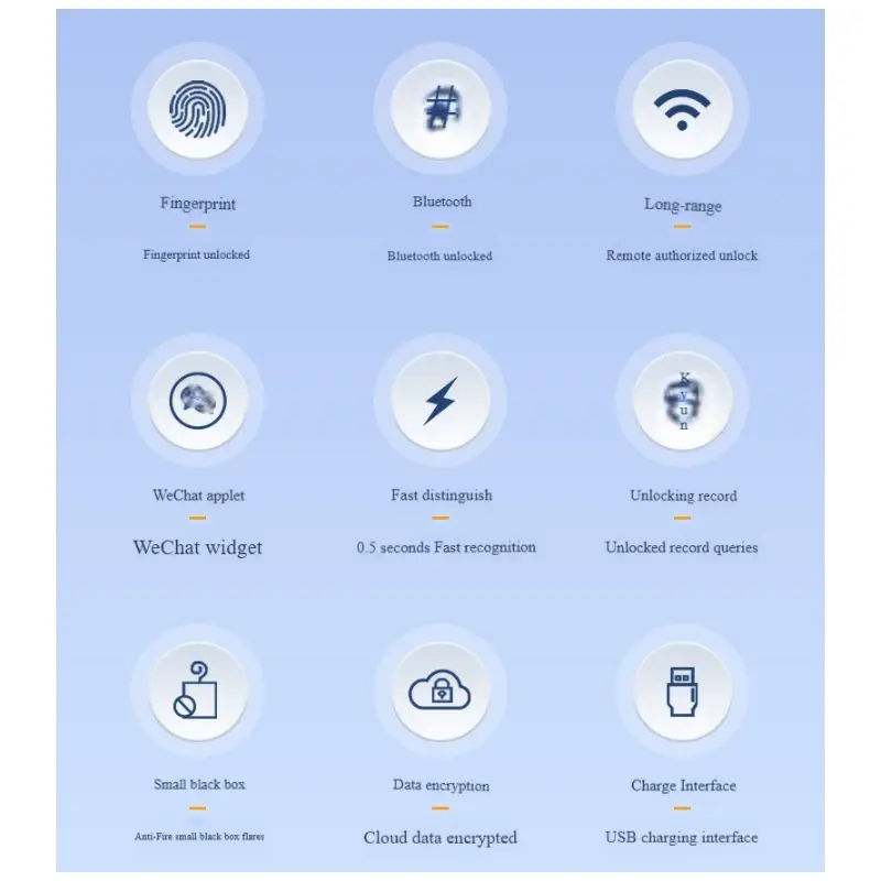 OKLOCK APP + Program + Fingerprint + Key Padlock Smart 100pcs Fingerprints Lock Phone Bluetooth Remote Authorization Unlocking