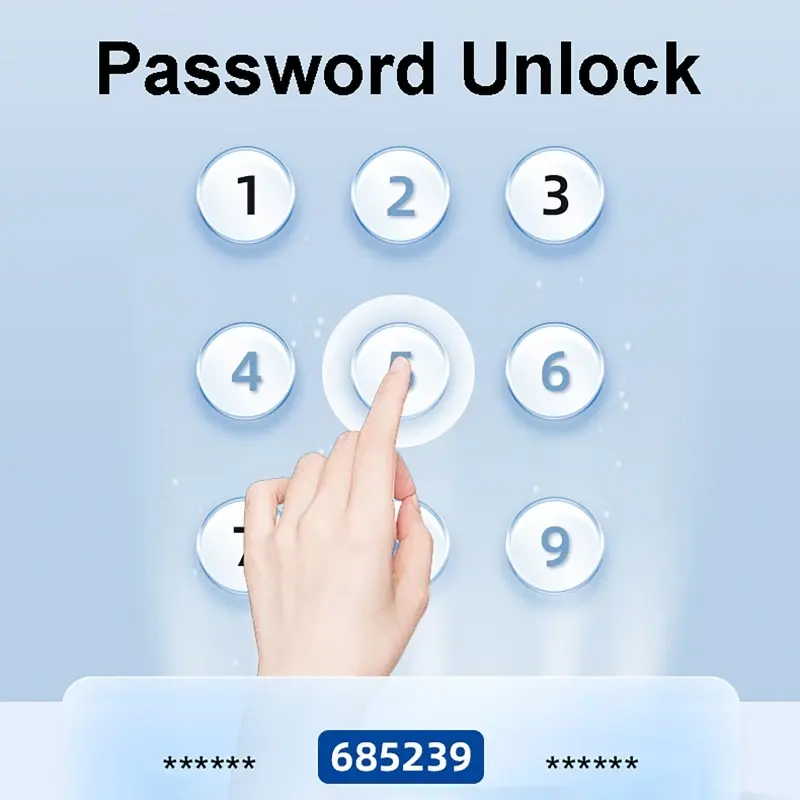 Tuya or TTLock APP Smart Door Lock Password Unlocking Remote Control Fingerprint Locks Keyless Touchscreen IP67 with IC Cards