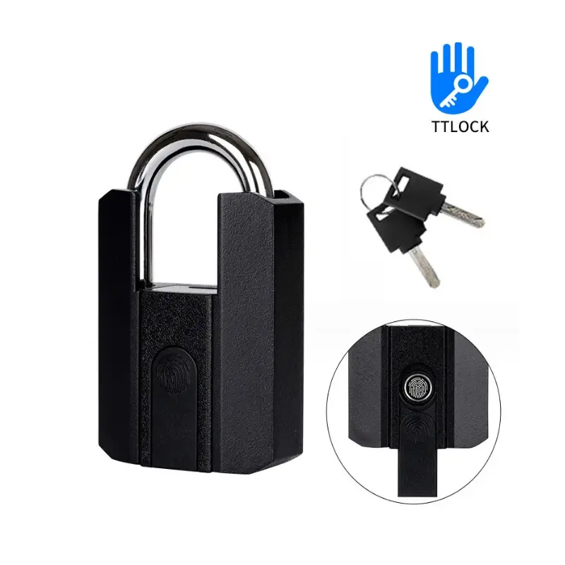 Fingerprint Padlock TTLock Bluetooth APP+Program+Fingerprint+Key Smart Type-C Rechargeable Keyless Home Electronic Door Lock