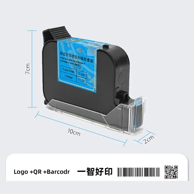 Handheld WiFi Smart Inkjet Printers with Ink Cartridge Production Date Supermarket Price Note Batch Number QR Bar Coding Printer