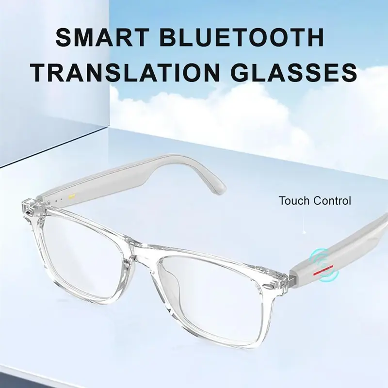 Smart Glasses 144 AI Languages Translator Chat Intelligent Bluetooth Call Glass Touch Headset Real-time Sunglasses for Women Man