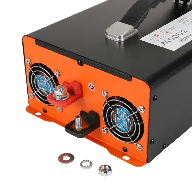 12000W Power Inverter+Cable Charger Converter Adapter Pure Sine Wave Inverter 24V/48V/60V/72V/96V 110V 60Hz/220V-204V 50Hz