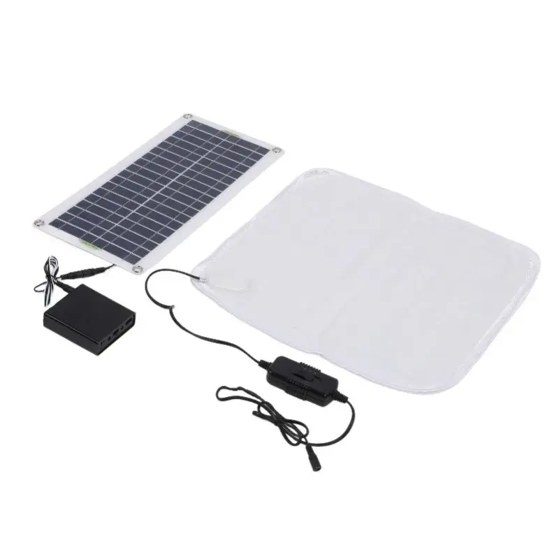 50W Solar Heating Blanket Heated Shoe Pad Pet Warming Pad 1m Connecting Line Adjustable Temperature For Winter
