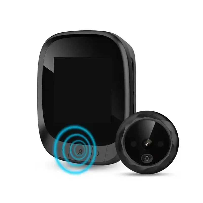 Night Vision Doorbell Cameras 2.4inch LCD Display Door Peephole Camera Video Eye Door Bell Visual Doorbell Security Protection