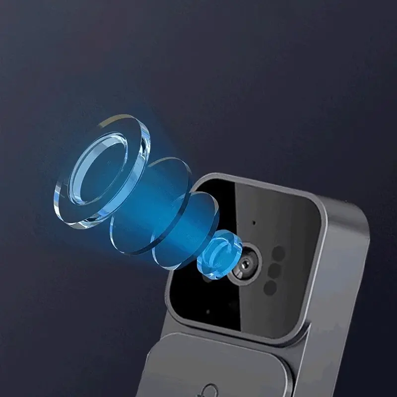 Smart Two-way Intercom Doorbell Cameras 4.3 Inch Wireless Video Doorbell IPS Screen Infrared Night Vision for Home Security