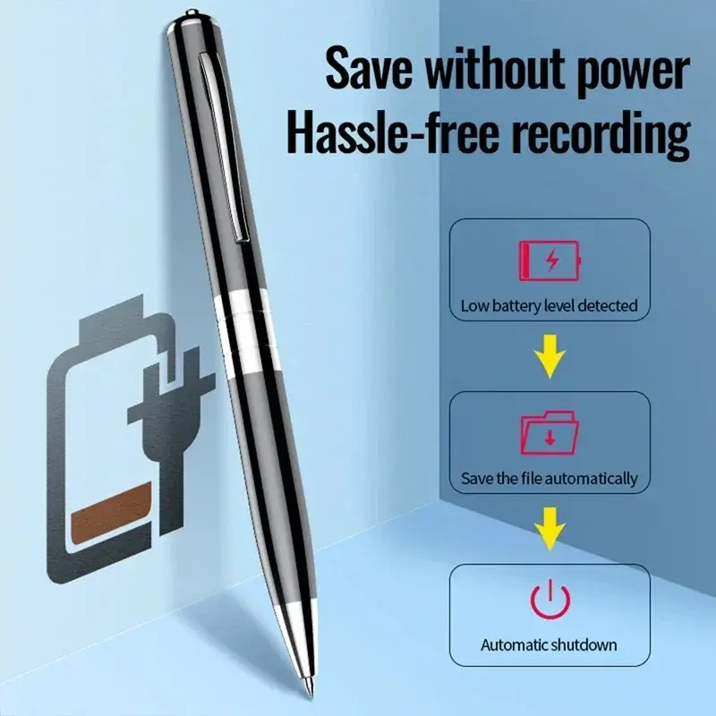 Digital Voice Recorder Pen Professional Audio Sound Recording activated long distance U Disk 4GB-128GB WAV 1536kbit Dictaphone