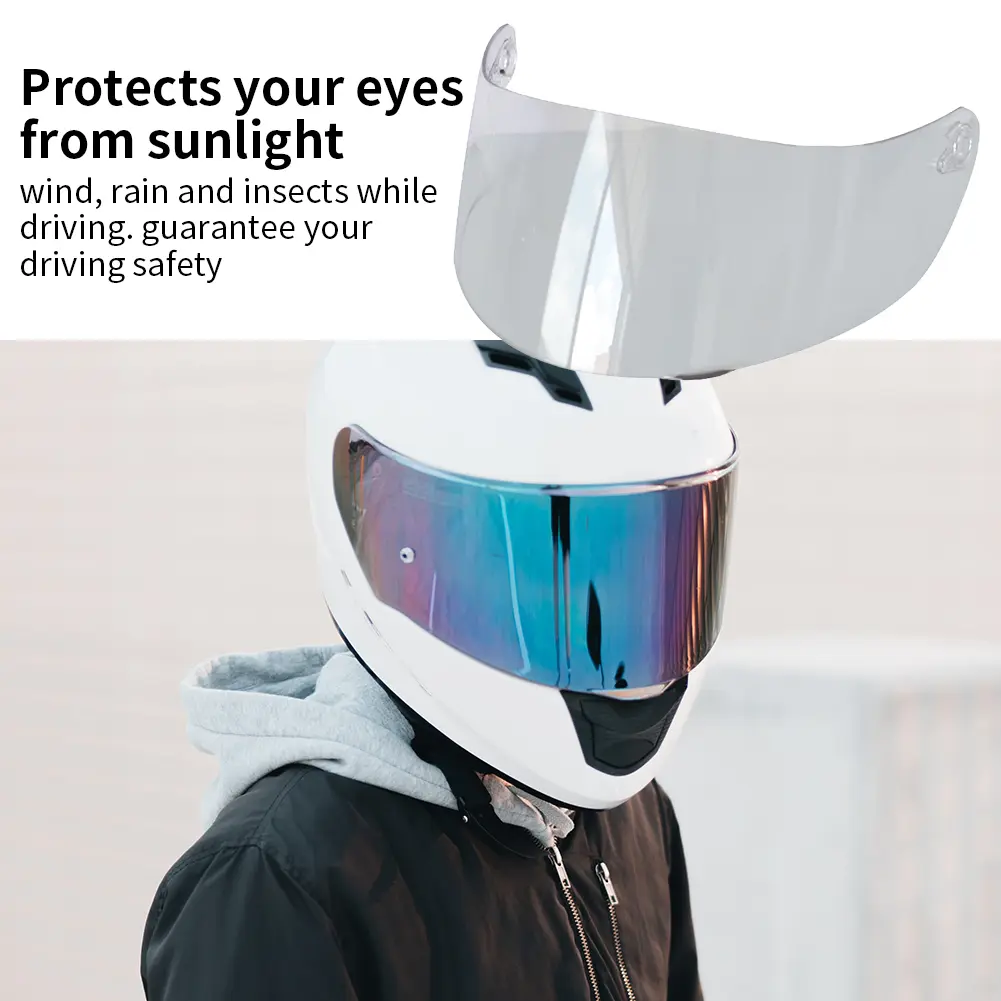 Helmet Lens for AGV K1 K3S K5 Motorcycle Helmet Visor Full Face Helmet Glasses Motorbike Helmet Discoloration Lens Shield Lens
